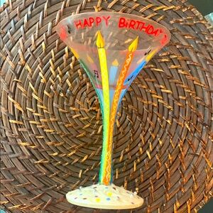 Happy Birthday Lolita Martini Glass